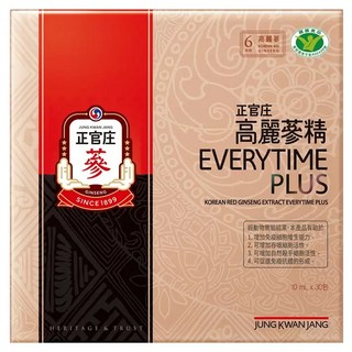 正官庄 Everytime 高麗參精 EVERYTIME PLUS, 30條, 10ml, 1盒