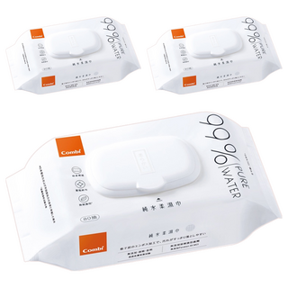 Combi 康貝 純水柔濕巾, 1入, 3包