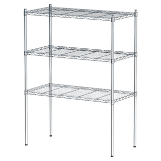 dayneeds 日需百備 輕型電鍍鎖管架, 電鍍銀色, 3層