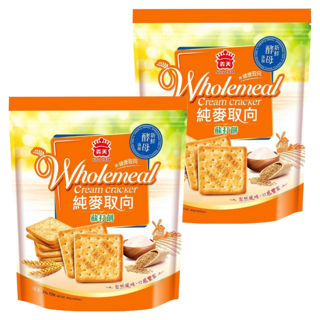 義美 健康取向蘇打餅乾 純麥, 341g, 2袋