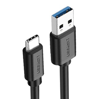 UGREEN 綠聯 USB3.0-Type-C快充傳輸線, 0.5m, 黑色, 1條