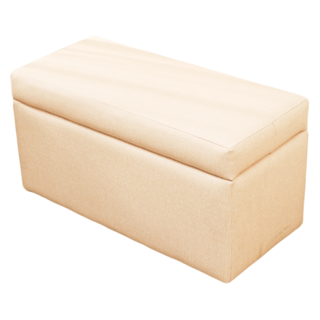 BuyJM MIT耐磨貓抓皮掀蓋收納椅凳 寬64公分 - 米黃色/奶茶色/深灰色, 1個