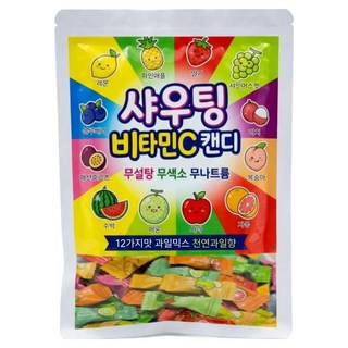 샤우팅 무설탕 무나트륨 12가지맛 비타민C 캔디, 200g, 1개