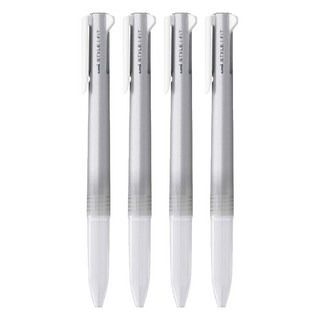 Uni 三菱 STYLE FIT 三色筆筆管 UE3H-208 有筆夾, 銀色, 4支
