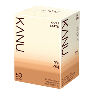 KANU 漸層奶香拿鐵咖啡, 13.5g, 50條, 1盒