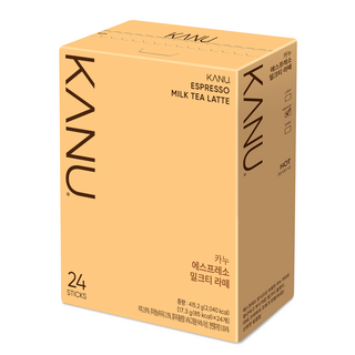 KANU 即溶濃縮咖啡奶茶拿鐵, 17.3g, 24條, 1盒