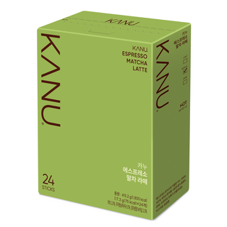 KANU 濃縮咖啡抹茶拿鐵, 17.3g, 24條, 1盒