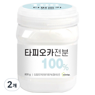 wooriga. 樹薯澱粉, 2個, 800g