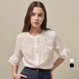 Olivia Lauren 女性雞眼沖孔上衣 VVCNS5M4351
