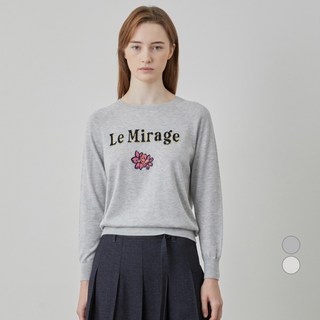 Olivia Lauren 女款金屬字母緹花套頭針織衫 VVCBL5S2381