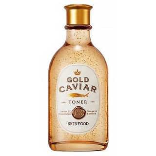 SKINFOOD 魚子妃極緻美肌化妝水 含24K金箔精華 精萃濃縮魚子精華 Omega-3及Omega-6複合營養成分, 145ml, 1瓶
