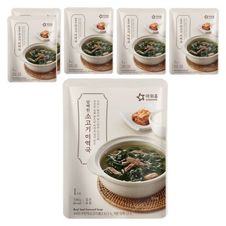 OURHOME 愛味弘 牛肉海帶湯 300g, 韓國原裝進口, 道地韓式湯品, 嚴選山海帶製作, 6包
