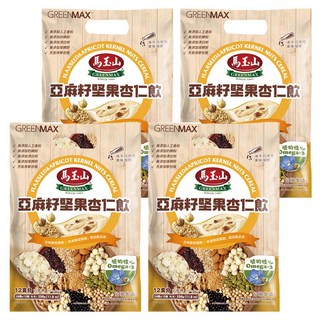 馬玉山 亞麻籽堅果杏仁飲 12包, 336g, 4袋