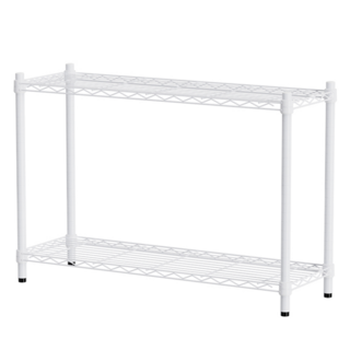 dayneeds 日需百備 輕型 烤漆兩層架 鐵力士架/收納層架/鞋架/展示架/層架/鐵架, 白色, 1個