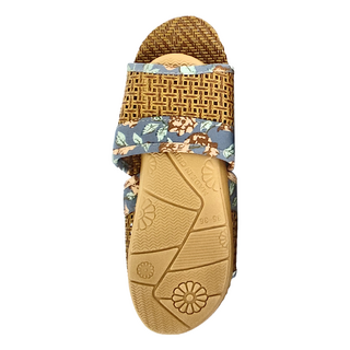 籐編拖鞋 130g, 藍灰色, 22~22.5cm, 3雙