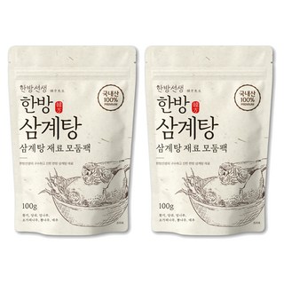 한방선생 삼계탕 재료, 100g, 2개