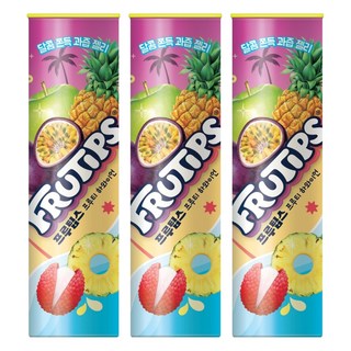 FRUTIPS 黑嘉麗 夏威夷水果風味軟糖, 70g, 3包