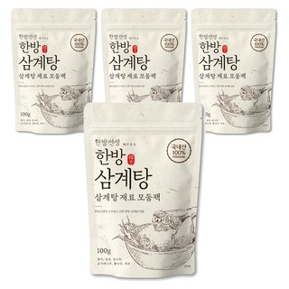 한방선생 삼계탕 재료, 100g, 4개