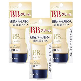 媚點 自然光感美肌BB霜 SPF35 PA++, 03 健康膚色, 35g, 3件