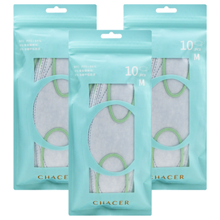 CHACER 佳和口罩 成人4D立體醫用口罩, 青燕冷灰, 10片, 3包