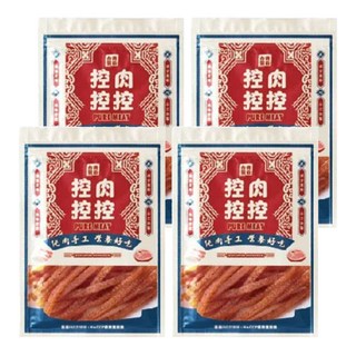 控肉控控 寵物肉乾 新鮮肉品、低卡低脂低膽固醇, 蜜汁雞腿肉條, 80g, 4包