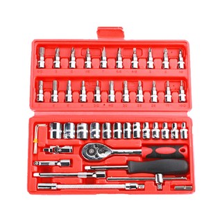 46件工具組 Set, 汽車適用, 耐磨防滑, 收納方便, 工具齊全, 卡位牢固, 46件工具, 1組