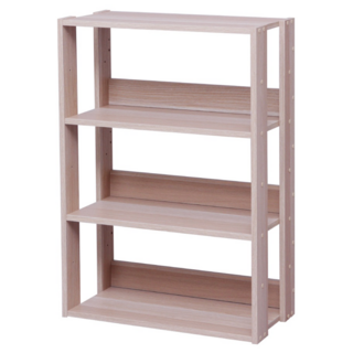 IRIS OHYAMA 愛麗思歐雅瑪 時尚分層收納架/書櫃 OWR-600, 原木色, 3層
