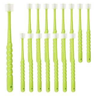 예꼬맘 360도 2단계 유아 칫솔, 그린, 4개입, 4개