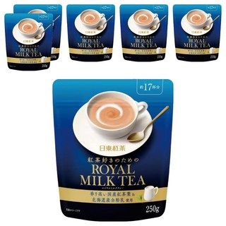 日東紅茶 皇家奶茶粉, 250g, 6包, 1包