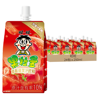 旺旺 果粒多 草莓蘋果, 250ml, 24包