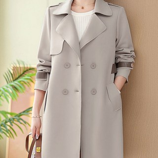 ATTERLIC Elmar 雙排釦附腰帶中長版風衣 10649