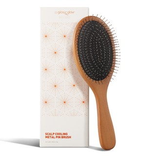 gloss&glow 讚嘆涼感氣墊梳, 1個, 棕色