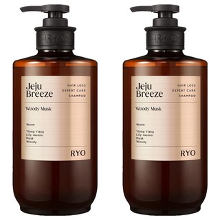 RYO 呂 強韌髮根香氛洗髮精 濟州微風, 去除96%的頭皮異味，72小時持久香氛, 585ml, 2瓶