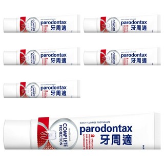 parodontax 牙周適 固齒護齦亮白牙膏，牙醫首選、日常牙齦護理、8大功效, 80g, 6條