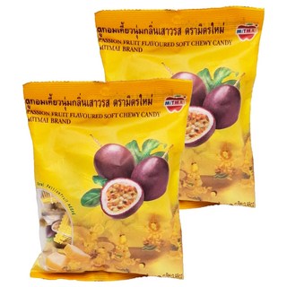 MITMAI 蜜泰 百香果風味軟糖 酸甜Q彈 泰國進口, 2包, 110g