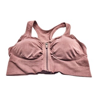 FANCY LIFE 美背彈力運動內衣, XL, 豆沙色