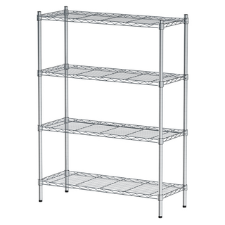 dayneeds 日需百備 輕型 鎖管 鐵力士架/收納層架/鞋架/展示架/層架/鐵架, 電鍍, 4層