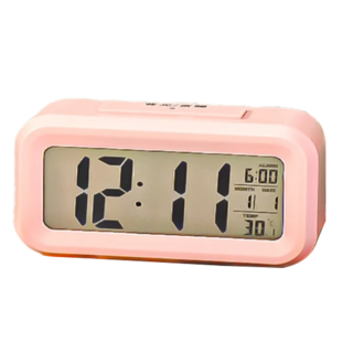 懶人鬧鐘，Set 2個，10 x 3.5 x 2.6cm，粉色