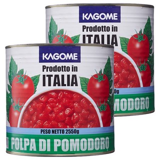 KAGOME 可果美 可美特 切角蕃茄, 2.55kg, 2桶