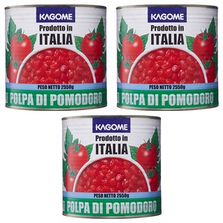 KAGOME 可果美 可美特 切角蕃茄, 2.55kg, 3桶