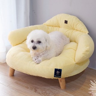 DING DONG PET 寵物沙發坐墊, 1個, 奶油黃
