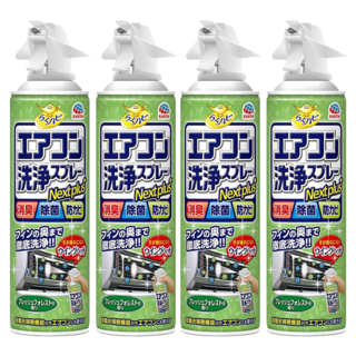 Rakuhapi 冷氣清潔劑 綠色森林香, 420ml, 4瓶