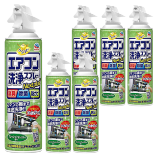 Rakuhapi 冷氣清潔劑 綠色森林香, 420ml, 6瓶