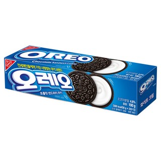 오레오 초콜릿 샌드위치 쿠키 화이트 크림, 100g, 24개