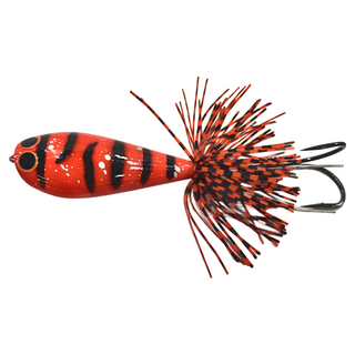 An Lure 波克多蔓 遠投 大水花 Poke Poke 泰國手工木製路亞 6cm, 條紋紅, 14.5g, 1個