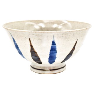 Saikai 西海陶器 二色刷毛十草 飯碗 直徑12.5x6.5cm 瓷土材質, 青, 1個