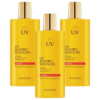ISA KNOX 伊莎諾絲 UV Sun Pro 365極致防水防曬乳 SPF50+ PA++++, 3瓶, 70ml