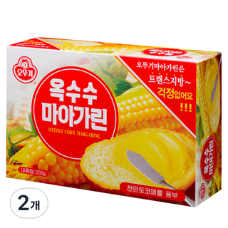 오뚜기 옥수수 마아가린, 200g, 2개