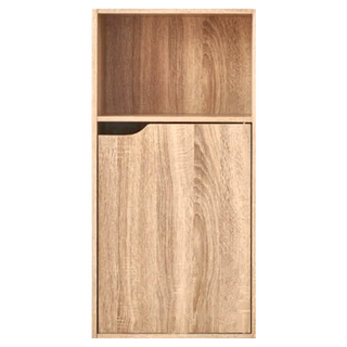 HOPMA 合馬家具 日式單門三層櫃 (漂流木), 淺橡色, 402 x 240 x 797mm