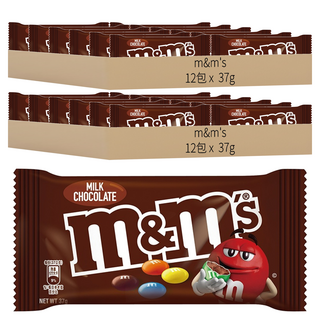 M&M'S 牛奶糖衣巧克力, 37g, 24包